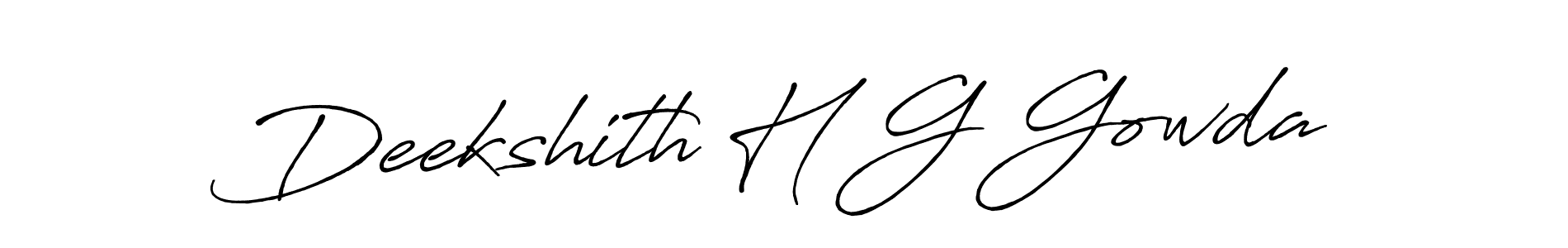 It looks lik you need a new signature style for name Deekshith H G Gowda. Design unique handwritten (Antro_Vectra_Bolder) signature with our free signature maker in just a few clicks. Deekshith H G Gowda signature style 7 images and pictures png
